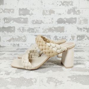 Dolce Vita Tan and Cream Braided Sandals